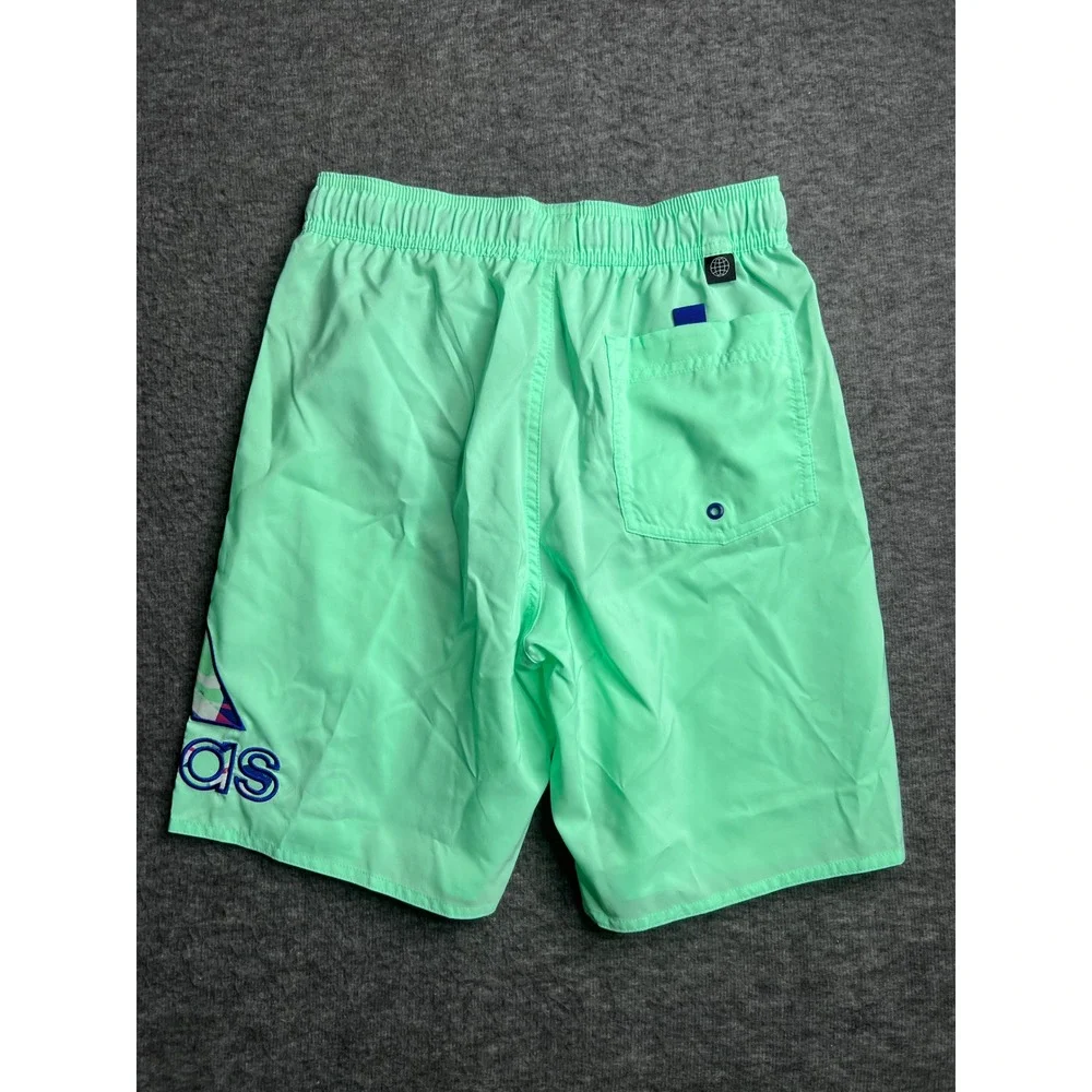 Adidas Mens Flor Log CLX CL Swim Shorts Pulse Mint Green HT2139 XS NWT
